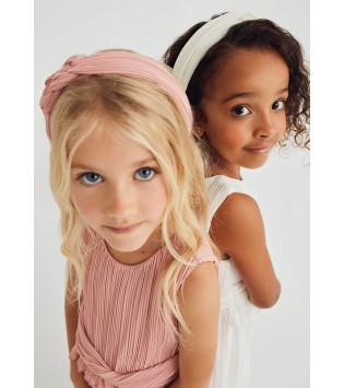 Abel & Lula Στέκα Γάζα Πιέτες Ροζ