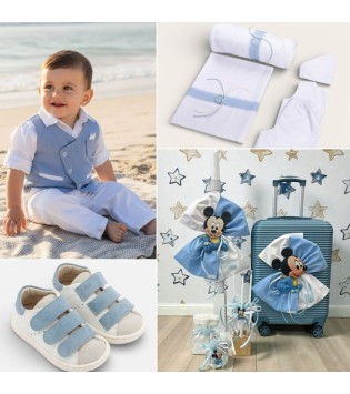 Πακέτο Βάπτισης Mickey Blue Stars Πακέτο Βάπτισης Mickey Blue Stars