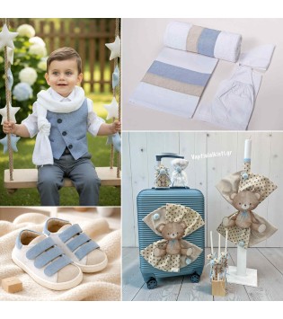 Πακέτο Βάπτισης Sweet Teddy Blue
