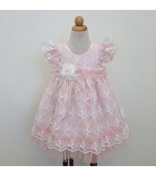 Vaptisialkisti Φόρεμα Δαντέλα Dusty Pink VA-6569