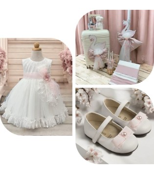 Πακέτο Βάπτισης Κύκνος Ροζ