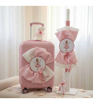 Σετ Βάπτισης Νεράιδα Ροζ