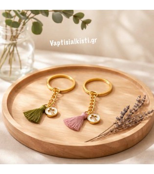 Μαρτυρικό Μπρελόκ Σταυρός Με Σμάλτο