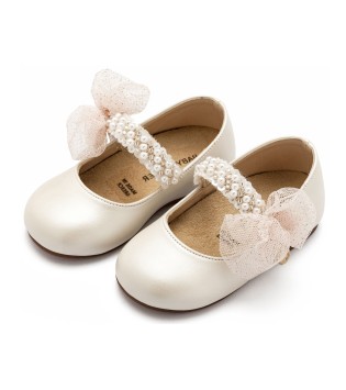 Babywalker Γοβάκι Μονή Μπαρέτα BS3596-IVORY Babywalker Γοβάκι Μονή Μπαρέτα BS3596-IVORY