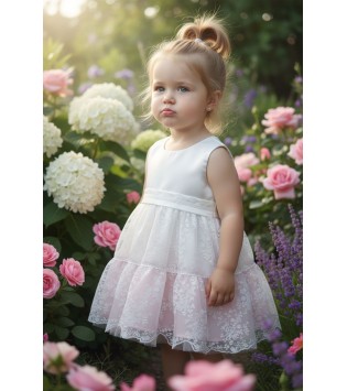 Βαπτιστικό Φόρεμα "Vintage Rose & Lace" Βαπτιστικό Φόρεμα "Vintage Rose & Lace"