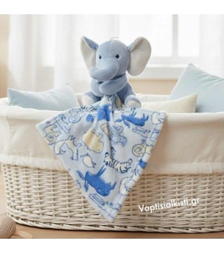 Λούτρινο Ζωάκι Με Πανάκι Παρηγοριάς Elephant