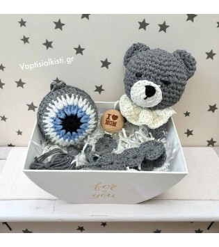 Χειροποίητο Σετ Δώρου Για Νεογέννητο Μωράκι Χειροποίητο Σετ Δώρου Για Νεογέννητο Μωράκι