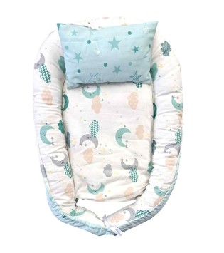 Βρεφική Φωλιά Διπλής Όψεως & Μαξιλάρι Βεραμάν Βρεφική Φωλιά Διπλής Όψεως & Μαξιλάρι Βεραμάν