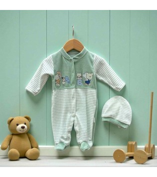 Βρεφικό Φορμάκι Βελουτέ & Σκουφάκι