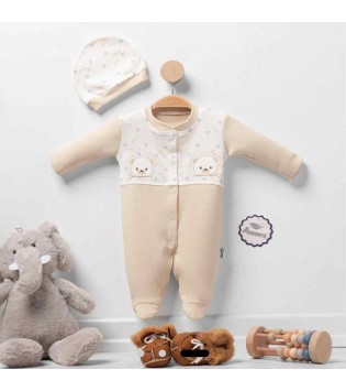 Βρεφικό Φορμάκι Interlock & Σκουφάκι