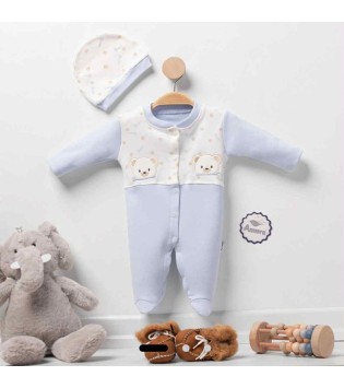 Βρεφικό Φορμάκι Interlock & Σκουφάκι