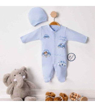 Βρεφικό Φορμάκι Interlock & Σκουφάκι