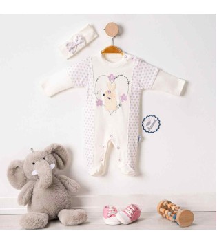 Βρεφικό Φορμάκι Interlock & Κορδέλα