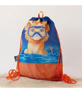 Αδιάβροχη Τσάντα Παραλίας Safari Fun Orange Αδιάβροχη Τσάντα Παραλίας Safari Fun Orange