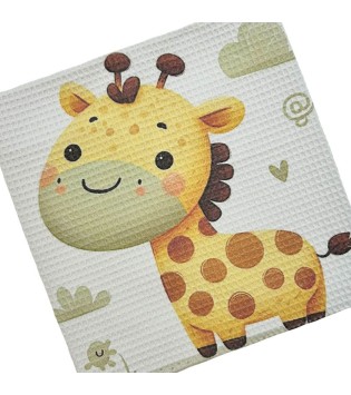 Κουβέρτα Αγκαλιάς Πικέ Καμηλοπάρδαλη Γκρι Κουβέρτα Αγκαλιάς Πικέ Καμηλοπάρδαλη Γκρι