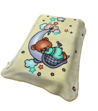 Κουβέρτα Βελουτέ Πολυτελείας Crescent Moon Light Beige