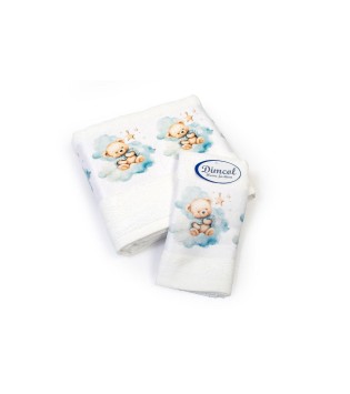 Σετ Πετσέτες Bebe Cute Bear White Σετ Πετσέτες Bebe Cute Bear White