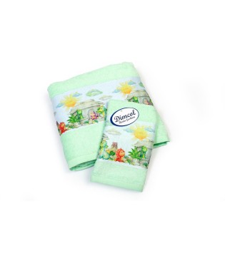 Σετ Πετσέτες Bebe Dinosaurs Mint Σετ Πετσέτες Bebe Dinosaurs Mint