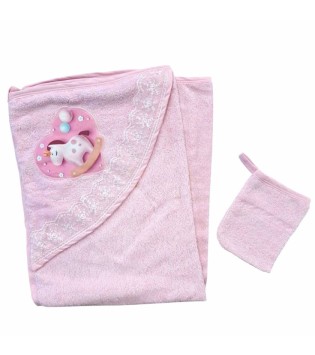 Κάπα Μπουρνούζι Με Κουκούλα Και Γάντι Μπάνιου Αλογάκι Ροζ Κάπα Μπουρνούζι Με Κουκούλα Και Γάντι Μπάνιου Αλογάκι Ροζ
