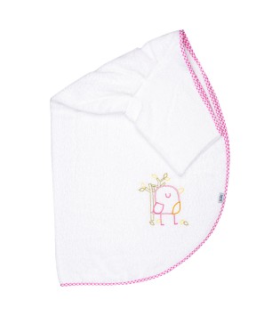 Μπουρνούζι Κάπα Με Ρέλι Bird Ροζ Μπουρνούζι Κάπα Με Ρέλι Bird Ροζ