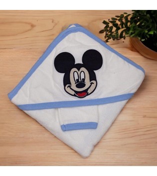 Βρεφική Πετσέτα Με Κουκούλα "Mickey"