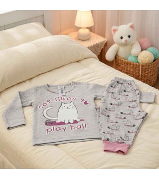 Βρεφικές Πιτζάμες Cat & Ball 