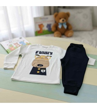 Pretty Baby Πυζάμα Χειμερινή Τύπωμα Funny