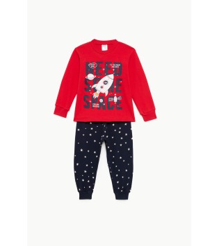 Pretty Baby Πυζάμα Χειμερινή Τύπωμα Space