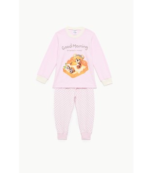 Pretty Baby Πυζάμα Χειμερινή Τύπωμα Good Morning