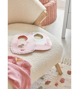 Mayoral Σετ Σαλιάρες Αμπιγιέ Ροζ