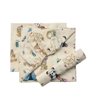 Σετ Σεντόνια Κούνιας Boho Σετ Σεντόνια Κούνιας Boho