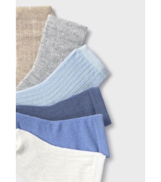 Mayoral Σετ 6 Καλτσάκια Μπλε Mayoral Σετ 6 Καλτσάκια Μπλε