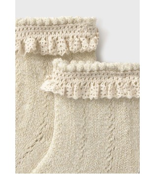 Mayoral Βρεφικά Καλτσάκια Αμπιγιέ Σαμπάνια Mayoral Βρεφικά Καλτσάκια Αμπιγιέ Σαμπάνια