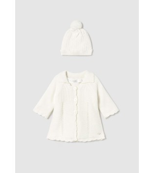 Mayoral Παλτό Και Καπέλο Πλεκτό